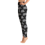 Repeating Yoga Leggings - Black