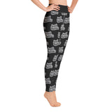 Repeating Yoga Leggings - Black